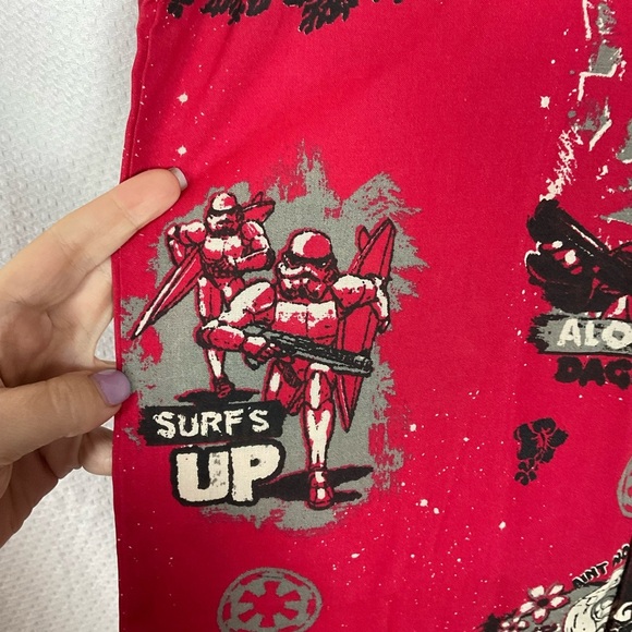 WeLoveFine x Star Wars Dark Side Aloha Button Up Style Hawaiian Shirt Small New - Picture 3 of 6